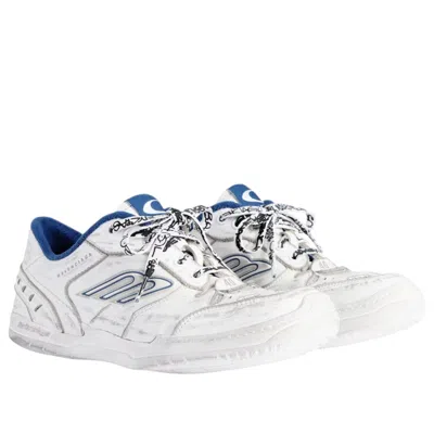 Balenciaga Coastal Inspired Sneakers Featuring Textured Sole In White