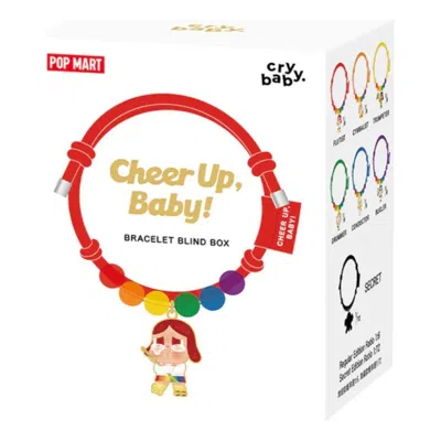 Pop Mart Crybaby Cheer Up Baby Rainbow Bracelet Sealed Case (1 Blind Box) In Multi