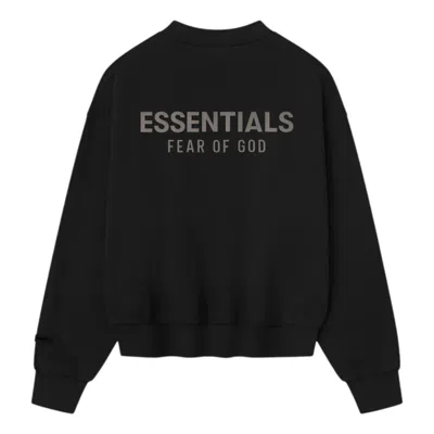 Essentials Fear Of God  Classic Crewneck Sweatshirt 'jet Black'