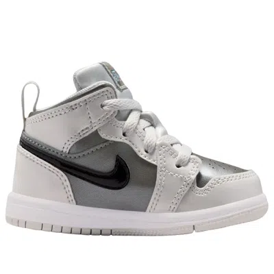 Jordan (td) Air  1 Mid Se' Photon Dust Flat Pewter' In Gray