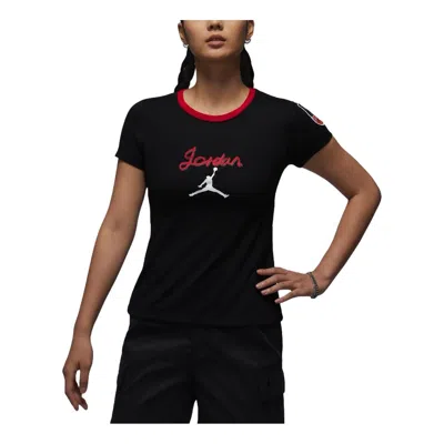 Jordan (wmns) Air  Graphic Slim Fit T-shirt Asia Sizing 'black'