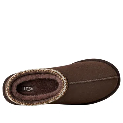 Ugg Tasman Cocoa-coloured Eather Slip-ons In Brown