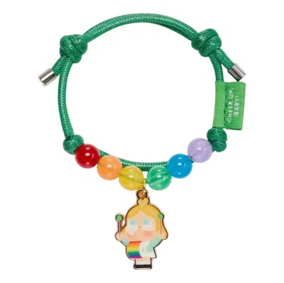 Pop Mart Crybaby Cheer Up Baby Rainbow Bracelet 'drummer' In Multi