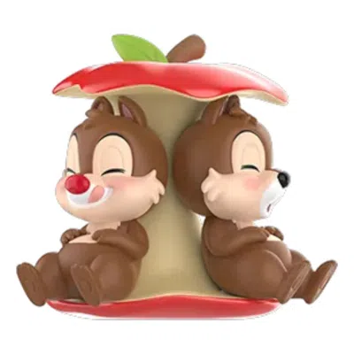 Pop Mart Disney Chip 'n Dale Fun Loving Brother Series Figures 'apple Is Full' In Multi