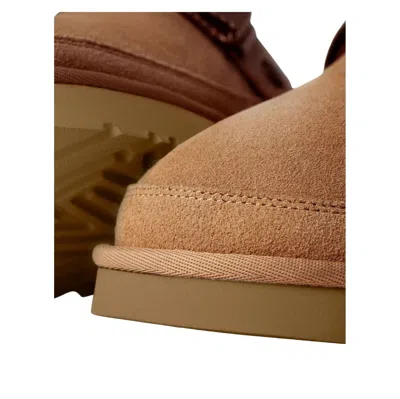 Ugg Suede Slip-on Mules With Adjustable Back Strap In Brown