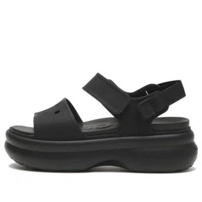Crocs Soho Y-strap Platform Sandals In Black