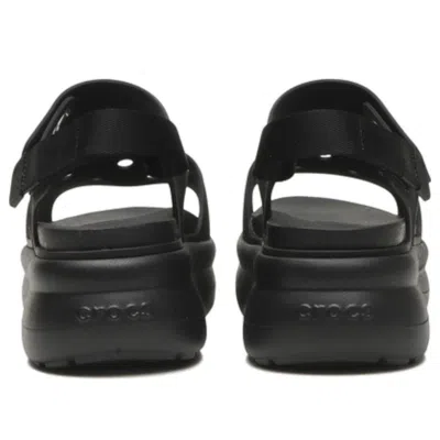 Crocs Soho Y-strap Platform Sandals In Black