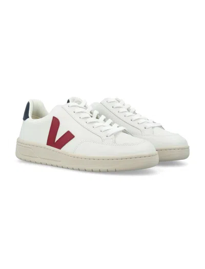 Veja White Leather Sneakers In White