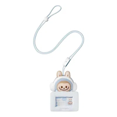 Pop Mart Pop Bean Fluffy And Cozy Card Holder Pendant 'labubu Toasty Snow Baby' In Multi