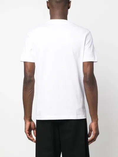 Versace Embroidered Logo T-shirt In White