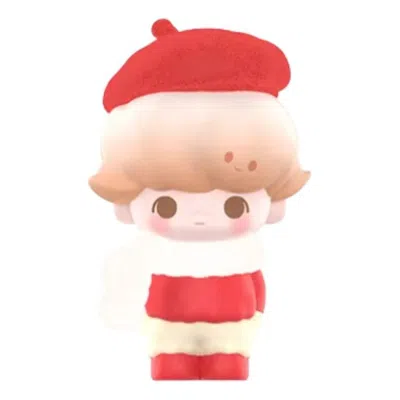 Pop Mart Pop Bean Fluffy And Cozy Figure 'dimoo Snug Red Beret' In Multi