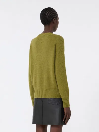 Weekend Max Mara Green Visita Sweater In Green