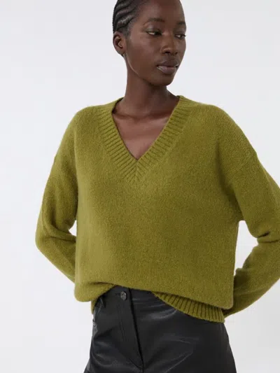Weekend Max Mara Green Visita Sweater In Green