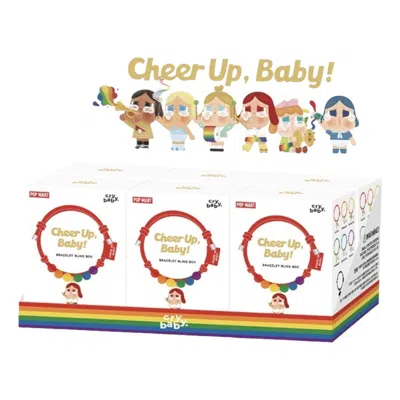 Pop Mart Crybaby Cheer Up Baby Rainbow Bracelet Sealed Case (6 Blind Boxes) In Multi