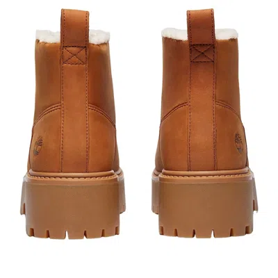 Timberland Ankle Boots With Lug Sole And Pull Tab In Brown