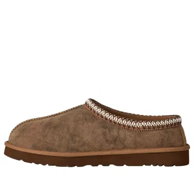 Ugg Chestnut Brown Suede Leather Tasman Ii Slippers In Green