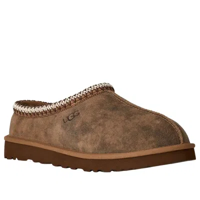 Ugg Chestnut Brown Suede Leather Tasman Ii Slippers In Green