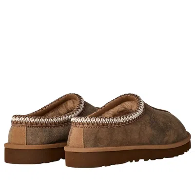Ugg Chestnut Brown Suede Leather Tasman Ii Slippers In Green