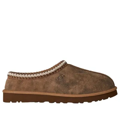 Ugg Chestnut Brown Suede Leather Tasman Ii Slippers In Green