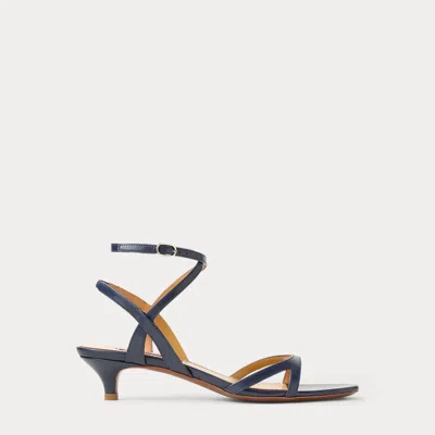 Ralph Lauren Clarke 35 Mm Calfskin Sandal In Multi