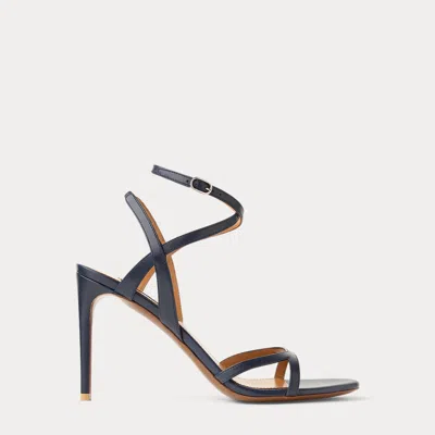 Ralph Lauren Clarke 95 Mm Calfskin Sandal In Multi