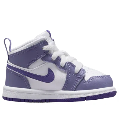Jordan (td) Air  1 Mid 'dusty Amethyst White Court Purple' In Blue
