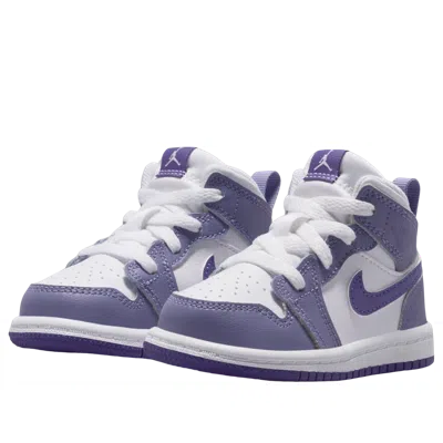 Jordan (td) Air  1 Mid 'dusty Amethyst White Court Purple' In Blue