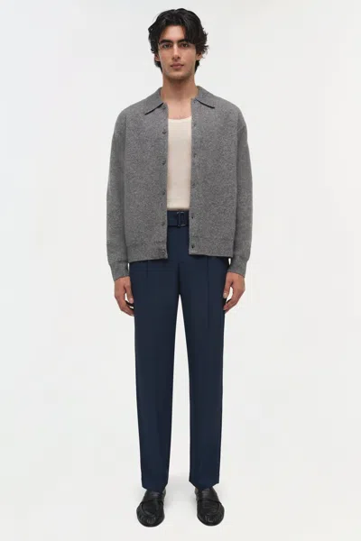 Simkhai Men's Knitted Richie Cashmere Blend Cardigan In Heather Grey In Gray