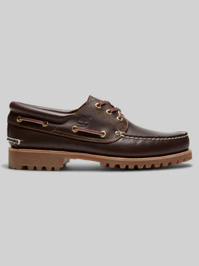 Timberland Authentics 3-eye Lug Boat Shoes In Brown