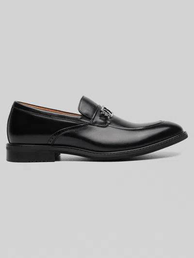 Stacy Adams Boyd Moc Toe Bit Slip On Shoes In Black