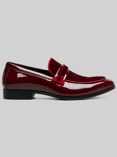 Stacy Adams Spratley Saddle Loafer In Burgundy