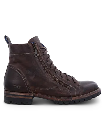 Bed:stu Old Bowen Trek Leather Side Zip Lace-up Boots In Brown