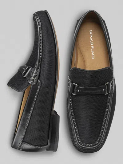 Donald Pliner Danner Tumbled Leather Loafer In Black