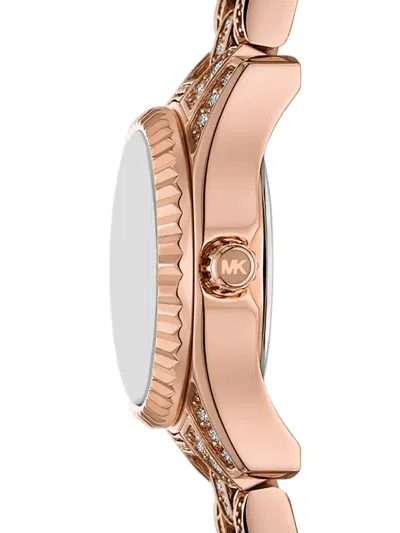 Michael Kors Mini Lexington 19mm Watch In Pink