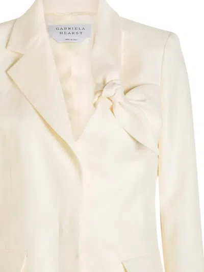 Gabriela Hearst Oslo Linen Blazer In Neutral