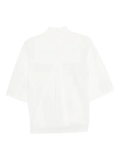 Christian Wijnants Cropped Short-sleeved Shirt In White
