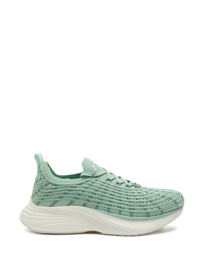 Apl Athletic Propulsion Labs Athletic Propulsion Labs Techloom Zipline Knitted Sneakers In Green