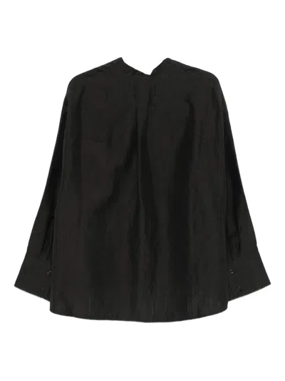 Christian Wijnants Tariez V-neck Shirt In Black