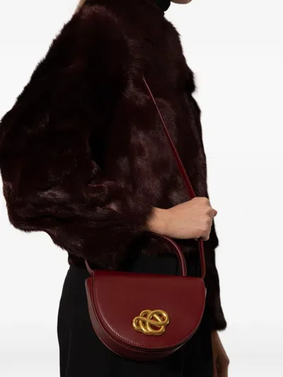 By Malene Birger Cebelli Leather Tote Bag In Burgundy