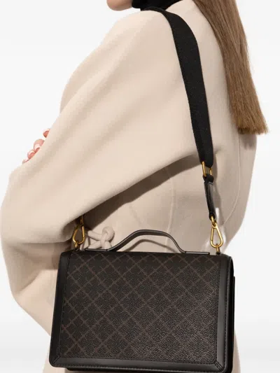 By Malene Birger Loennas Patterned Shoulder Bag In Black