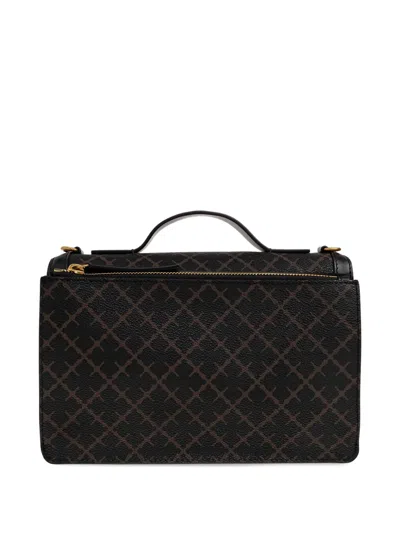 By Malene Birger Loennas Patterned Shoulder Bag In Black
