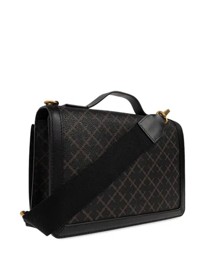 By Malene Birger Loennas Patterned Shoulder Bag In Black