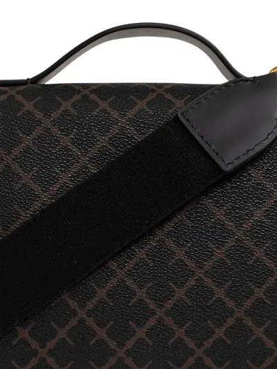 By Malene Birger Loennas Patterned Shoulder Bag In Black