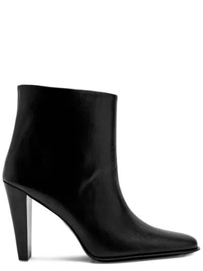 Jude Fete 105 Leather Ankle Boots In Black