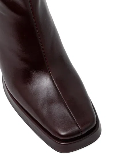 Jeffrey Campbell Maximal-3 Square-toe Heeled Knee-high Boots In Multi