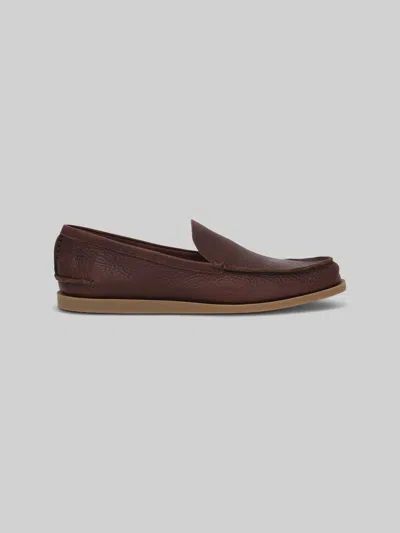 Frye Mason Leather Moc Toe Loafers In Brown