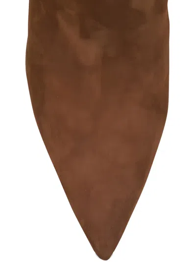 Veronica Beard Lisa Pointed Boots In Brown