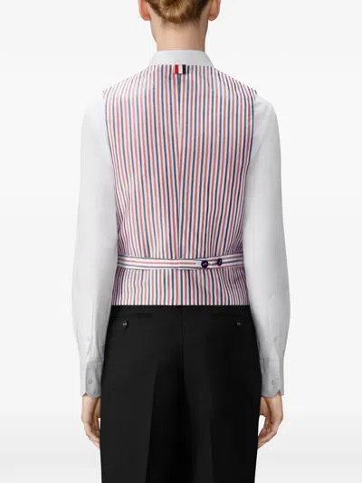 Thom Browne Button Waistcoat In Black