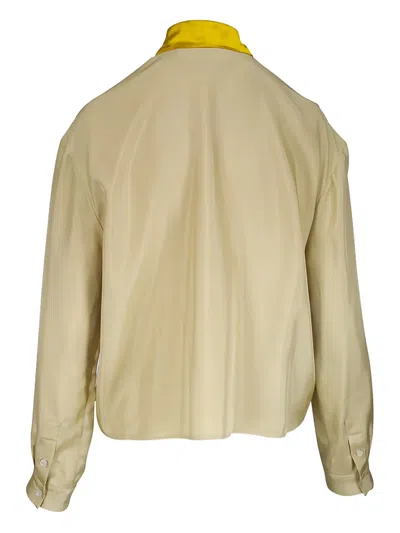 Marni Tie-neck Shirt In Neutral