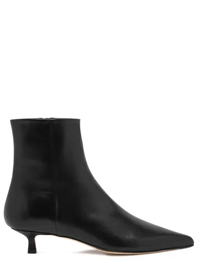 Aeyde Harriet Pointed Ankle Boots In Black